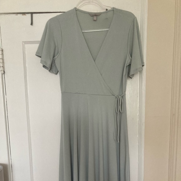 H&M Seafoam Green Wrap Dress (US S) - Picture 1 of 5